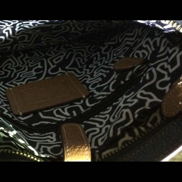 NWT Coach by Keith Haring Leather Messenger Bag - Picture 5 of 9